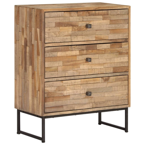 Hennessey - Sideboard Set 3 Pieces Reclaimed Teak Wood